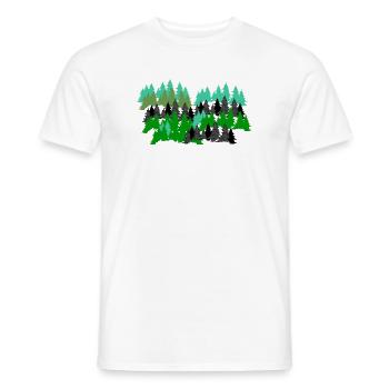 Silhouette de Kiefen - T-shirt homme - blanc - Devant - AI Model Male 178 dark (178cm)