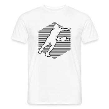 Pickleball Coach Gift for Pickleball Game Fans - Men's T-Shirt - white - Front - AI Model Male 178 dark (178cm)