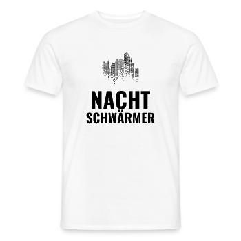 Nachtschwärmer - Männer T-Shirt - Weiß - Vorne - AI Model Male 178 dark (178cm)