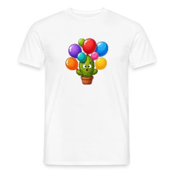 Kaktus Ballon Fiesta - Männer T-Shirt - Weiß - Vorne - AI Model Male 178 dark (178cm)