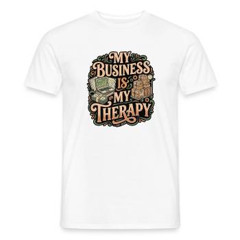 Affaires de travailleurs - T-shirt homme - blanc - Devant - AI Model Male 178 dark (178cm)
