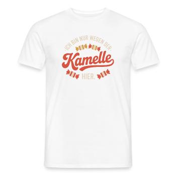 Karneval Nur Wegen Der Kamelle Hier Karnevalszug - Männer T-Shirt - Weiß - Vorne - AI Model Male 178 dark (178cm)