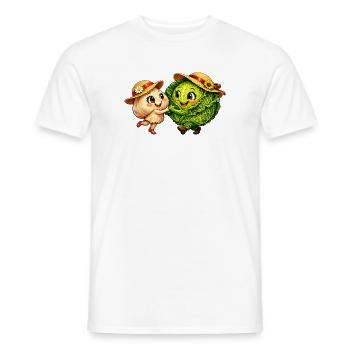 Tanzendes Gemüse - Männer T-Shirt - Weiß - Vorne - AI Model Male 178 dark (178cm)