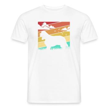 Cocker Spaniel - T-shirt homme - blanc - Devant - AI Model Male 178 dark (178cm)