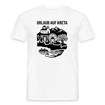 Kreta Griechenland Wahrzeichen Urlaub - Männer T-Shirt - Weiß - Vorne - AI Model Male 178 dark (178cm)
