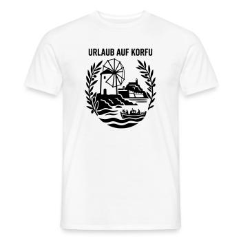 Korfu Urlaub Griechenland - Männer T-Shirt - Weiß - Vorne - AI Model Male 178 dark (178cm)