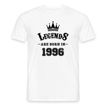 Légendes nées à - T-shirt homme - blanc - Devant - AI Model Male 178 dark (178cm)