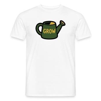 L’arrosage peut faire pousser des plantes jardinières - T-shirt homme - blanc - Devant - AI Model Male 178 dark (178cm)