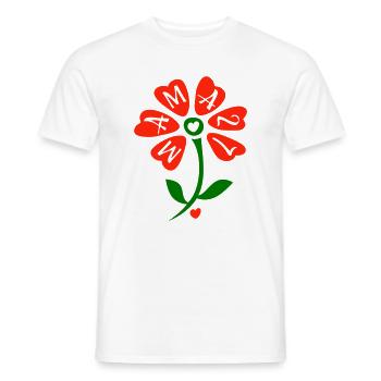 Maman 2027 - T-shirt homme - blanc - Devant - AI Model Male 178 dark (178cm)