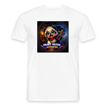 Phasmo Hunt Fashion Panda – Moment d’horreur mignon - T-shirt homme - blanc - Devant - AI Model Male 178 dark (178cm)