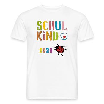 Schoolchild 2026 - Men's T-Shirt - white - Front - AI Model Male 178 dark (178cm)