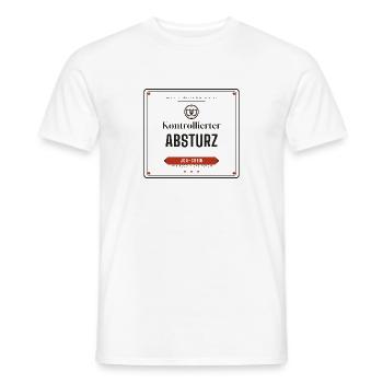 Kontrollierter Absturz – JGA-Crew - Männer T-Shirt - Weiß - Vorne - AI Model Male 178 dark (178cm)