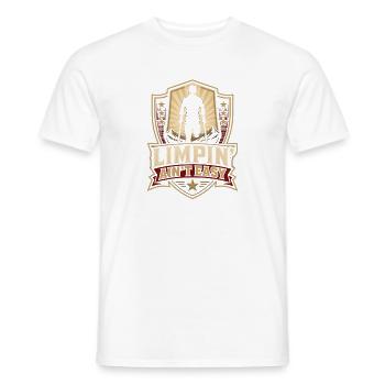 Limping is not easy – Funny leg amputation - Men's T-Shirt - white - Front - AI Model Male 178 dark (178cm)