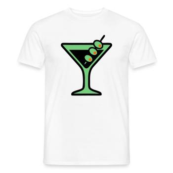 Cocktail Glass Summer Drink Vacances de garçon pour filles - T-shirt homme - blanc - Devant - AI Model Male 178 dark (178cm)