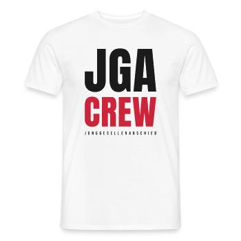 JGA Crew Junggesellenabschied Team Bräutigam Party - Männer T-Shirt - Weiß - Vorne - AI Model Male 178 dark (178cm)