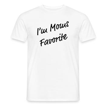 Je suis le T-shirt drôle préféré de maman - T-shirt homme - blanc - Devant - AI Model Male 178 dark (178cm)