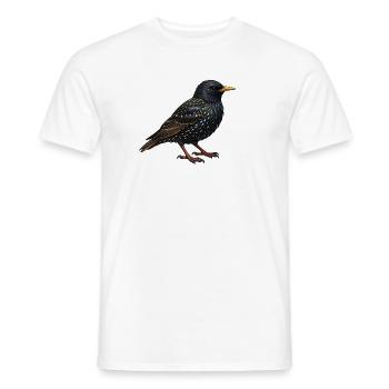 Star Vogel  - Männer T-Shirt - Weiß - Vorne - AI Model Male 178 dark (178cm)