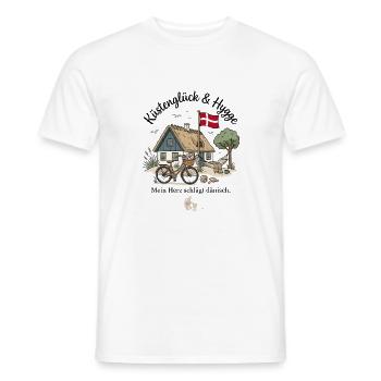 Dänisches Landleben - Männer T-Shirt - Weiß - Vorne - AI Model Male 178 dark (178cm)