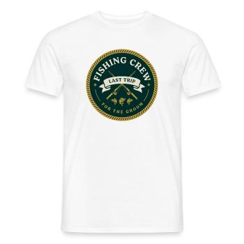 T-shirt pour enterrement de vie de garçon | Équipe de la dernière prise - T-shirt homme - blanc - Devant - AI Model Male 178 dark (178cm)