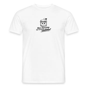 Sauerteig Gefühlsfreude - Männer T-Shirt - Weiß - Vorne - AI Model Male 178 dark (178cm)