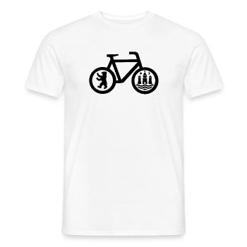 Schnellradweg Berlin Køpenhavn - T-shirt homme - blanc - Devant - AI Model Male 178 dark (178cm)
