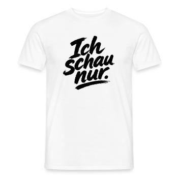 cool en disant « Je regarde juste » - T-shirt homme - blanc - Devant - AI Model Male 178 dark (178cm)