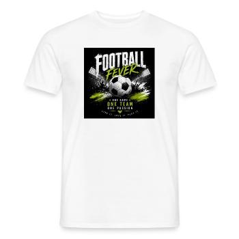 Fußball Fever: Teamgeist & Leidenschaft - Männer T-Shirt - Weiß - Vorne - AI Model Male 178 dark (178cm)
