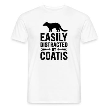 Coatis Sayings Funny Coatis Gift - Men's T-Shirt - white - Front - AI Model Male 178 dark (178cm)