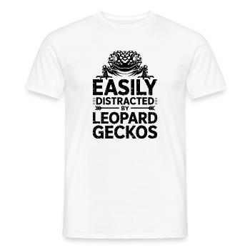 Leopardgecko Sprüche Lustige Leopardgecko Geschenk - Männer T-Shirt - Weiß - Vorne - AI Model Male 178 dark (178cm)