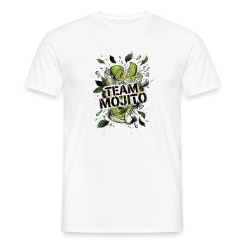 Barman de cocktails Mojito pour enterrement de vie de garçon - T-shirt homme - blanc - Devant - AI Model Male 178 dark (178cm)