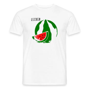 Melone - Männer T-Shirt - Weiß - Vorne - AI Model Male 178 dark (178cm)
