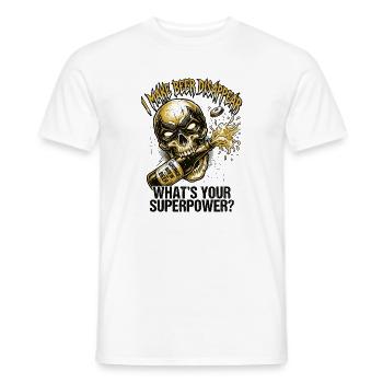 I'm Making Beer Disappear Craft Beer - Men's T-Shirt - white - Front - AI Model Male 178 dark (178cm)