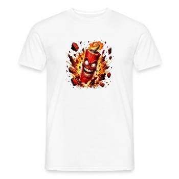 Bombe explosive riante - T-shirt homme - blanc - Devant - AI Model Male 178 dark (178cm)