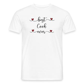 Meilleur cuisinier de tous les temps, Heart - T-shirt homme - blanc - Devant - AI Model Male 178 dark (178cm)