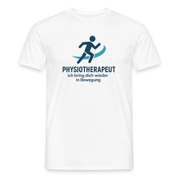 Bewegungstherapie Logo - Männer T-Shirt - Weiß - Vorne - AI Model Male 178 dark (178cm)