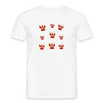 Scandinavian Candlestick Print - Hygge Style - Men's T-Shirt - white - Front - AI Model Male 178 dark (178cm)