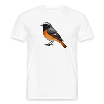 Petit collier des jardins - T-shirt homme - blanc - Devant - AI Model Male 178 dark (178cm)
