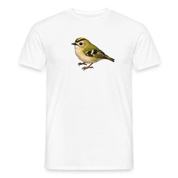 Goldcrest Bird - Men's T-Shirt - white - Front - AI Model Male 178 dark (178cm)