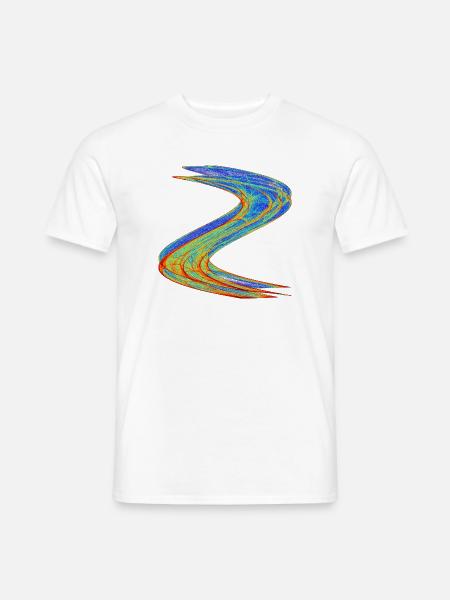 Lichtstrom – Schwingen des Chaos - Männer T-Shirt - Weiß