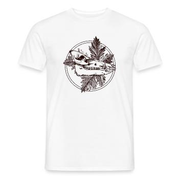 Crâne de sanglier - T-shirt homme - blanc - Devant - AI Model Male 178 dark (178cm)