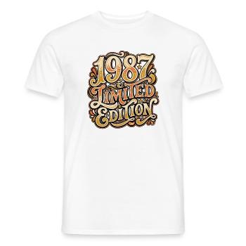 Limited Edition 1987 Retro Vintage - Men's T-Shirt - white - Front - AI Model Male 178 dark (178cm)