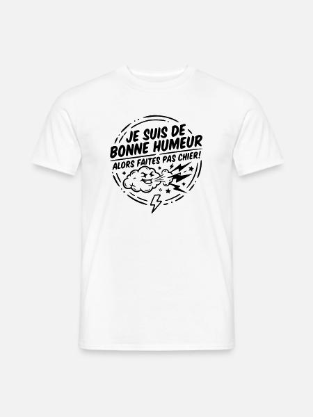 Bonne humeur - T-shirt homme - blanc