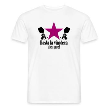 hasta la vinoteca siempre! - Männer T-Shirt - Weiß - Vorne - AI Model Male 178 dark (178cm)
