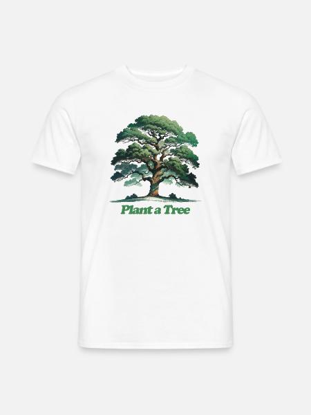 Pflanzen Sie einen Baum-Aquarellhain - Männer T-Shirt - Weiß