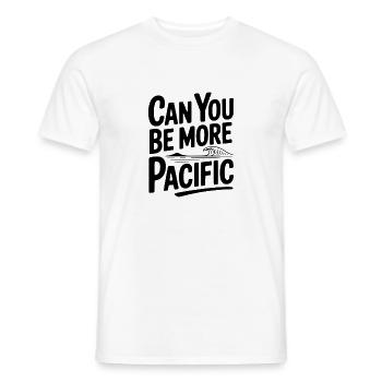 Can You Be More Pacific - Men's T-Shirt - white - Front - AI Model Male 178 dark (178cm)