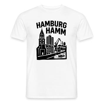 Hamburg Hamm - Männer T-Shirt - Weiß - Vorne - AI Model Male 178 dark (178cm)