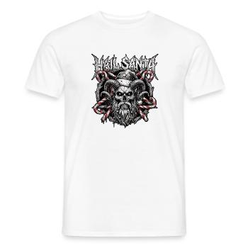 Death Metal Christmas - Men's T-Shirt - white - Front - AI Model Male 178 dark (178cm)