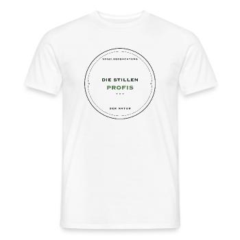 Die stillen Profis der Vogelbeobachtung - Männer T-Shirt - Weiß - Vorne - AI Model Male 178 dark (178cm)