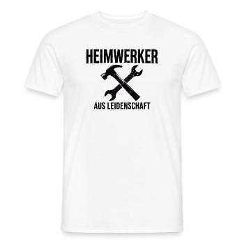 Heimwerker aus Leidenschaft - Geschenk  - Männer T-Shirt - Weiß - Vorne - AI Model Male 178 dark (178cm)