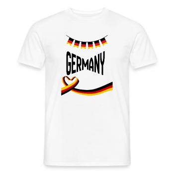 T_ShirtGEMANY - T-shirt homme - blanc - Devant - AI Model Male 178 dark (178cm)